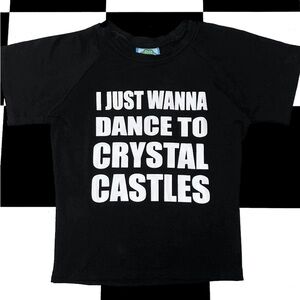 Omighty Crystal Castles baby tee